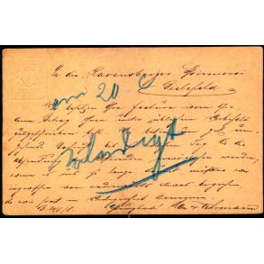 Efterporto - Postkort fra Bayern 21 - 6 - 18 til  Biclafeld ! - Efterporto 20 C