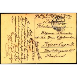  Feldpost - Lahr  24 -11 - 15  - Til Kbenhavn W. - Billedside : Lahr.