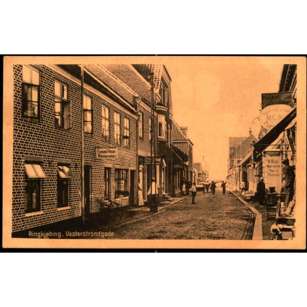 Ringk�bing - Vesterstrandgade - N.P. Holms Bogh. 50209 - Ubrugt