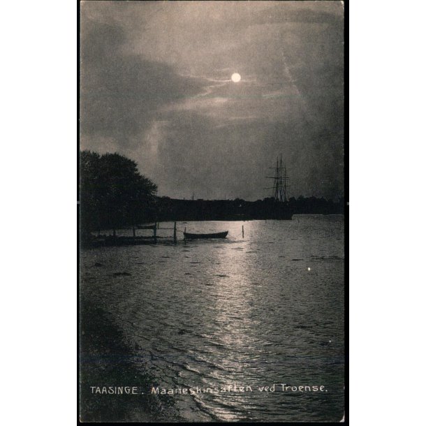 Taasinge - Maaneskinsaften ved Troense - Chr. G. Kielberg 11108 - Brugt