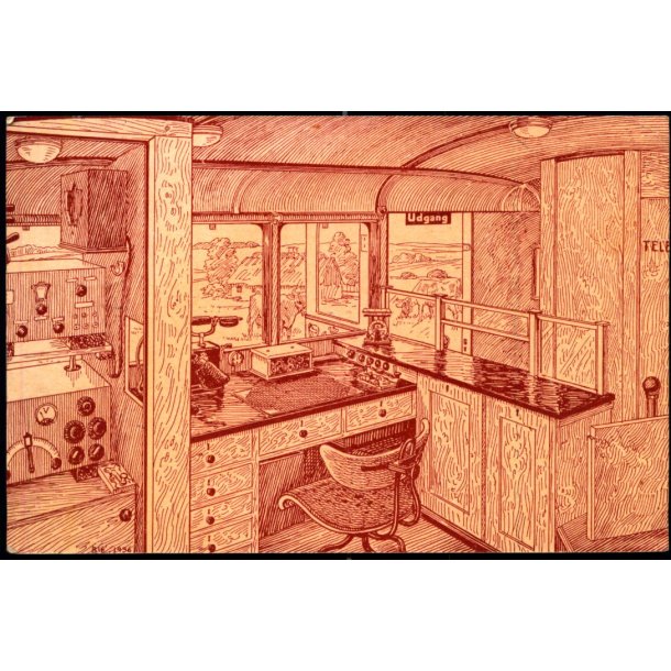 Det Rullende Postkontor - Juni 1936 - Mller &amp; Landschultz u/n - Brugt