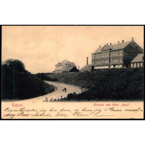 Esbjerg - Hulvejen med Hotel Royal - Engers Hansen 1903 - Ubrugt