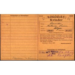 Kbekort - Kvinder med Ptegninger - 2 Verdenskrig