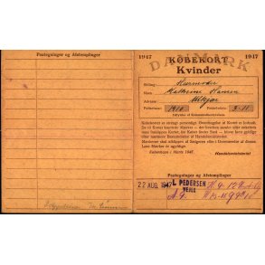 Kbekort - Kvinder med Ptegninger - 2 Verdenskrig