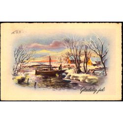 Julemrke 1951 p Postkort