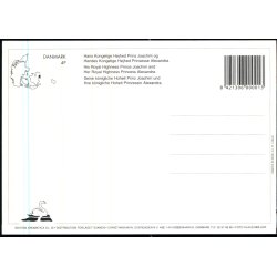 Prins Joachim og Prinsesse Alexandra  - Svanen 4P - 12 x17 cm. - Ubrugt