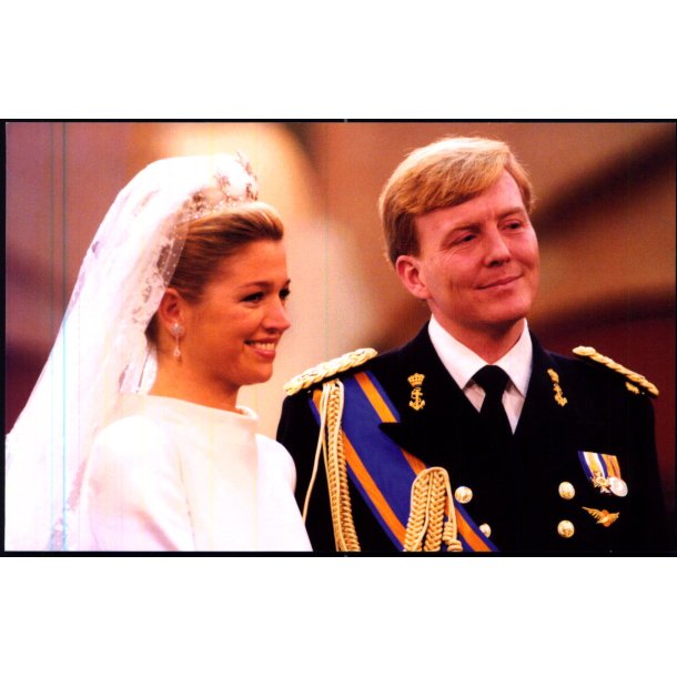 Prins Willem Alexander og Prinsesse Maxinas Bryllup - Hallmark 146 - 11x18 cm. - Ubrugt