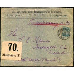 Postopkrvning til Nakskov fra Kbenhavn - Frimrke defekt !