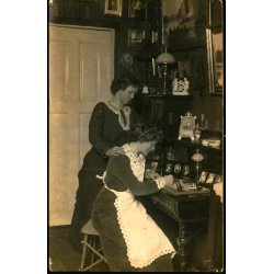 Faster Stine og Hanne - Fotokort - C. J�rgensen - Herning u/n - Ubrugt - Har v�ret kl�bet op !