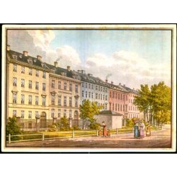 Udsigt fra Kongens Have til Kronprinsessegade - Bymuseet u/n - Brugt