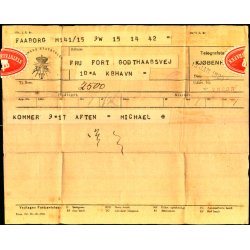 telegram - Danske Statstelegraf - Faaborg 1926 - K�benhavn