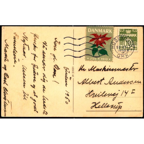 1950 p Postkort