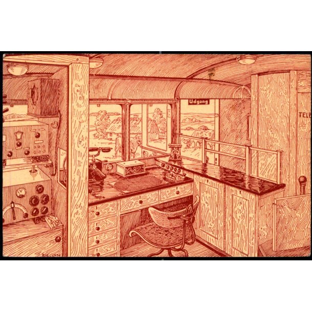 Det Rullende Postkontor - Juni 1936 - Mller &amp; Landschultz u/n - Brugt