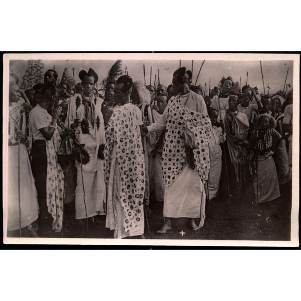 Congo Belge - le Sultan Rwakataraka et notables - Indigenes du Rwanda Watusi - Fotokort 4/9 - Ubrugt