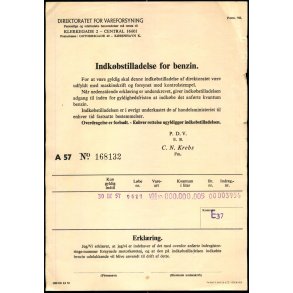 Direktoratet for Varerforsyning - Indkbstelladelse for Benzin