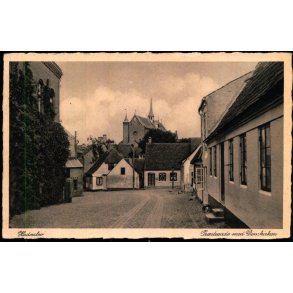 Haderslev - Pr�stegade med Domkirken - Rudolf Olsen 5159 - Brugt
