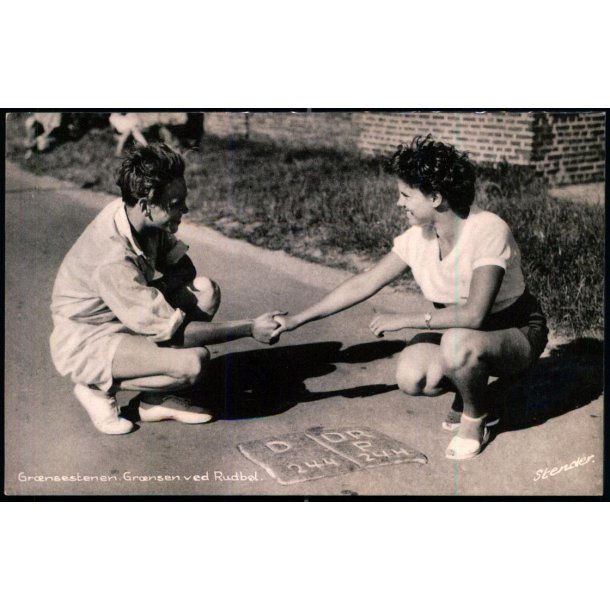 Gr�nsestenen - Gr�nsen ved Rudb�l - Stender T. 84 K - Ubrugt