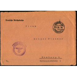 Censurbrev (Forside) fra Tyskland -  20 - 5 - 38 - Til Tyskland