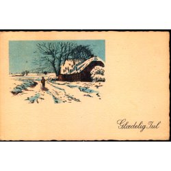 Julemrke 1951 p Postkort