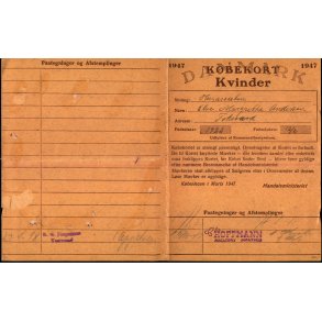 Kbekort - Kvinder med Ptegninger - 2 Verdenskrig