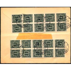 Efterporto - Brev fra Kbenhavn  5 - 2 - 1954 - Efterporto 20 re - Portomker p bagside !