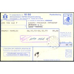 Postkvittering - Retur 21 - 12 - 72