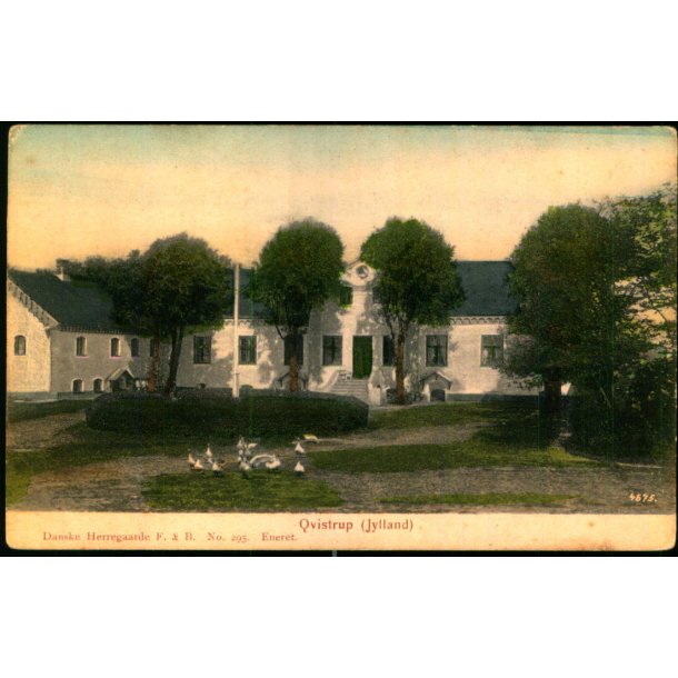 Qviststrup (Jylland) - Danske Herregarde F&B 295 - Ubrugt - Svege hj�rner !