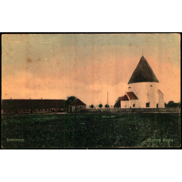 Bornholm - Olsker Kirke - Colbergs Bogh. u/n - Ubrugt