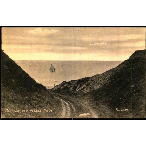 Slugten ved Helene Kilde - Tisvilde - A. Jensens Bogh. u/n - Brugt
