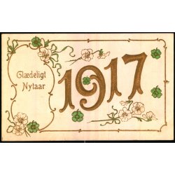 Gldeligt Nytaar - 1917 -  S.G.N. 2201 - Ubrugt