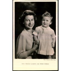 Prinsesse Elizabeth og Prince Charles - Ubrugt