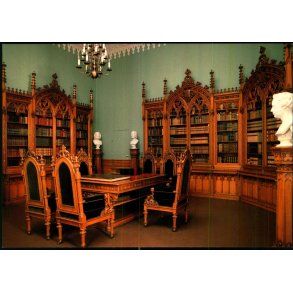 Amalienborg Slot - Christian VII Pal� - Caroline Amalies Gotiske Bibliote - u/n - 12x17 cm. - Ubrugt