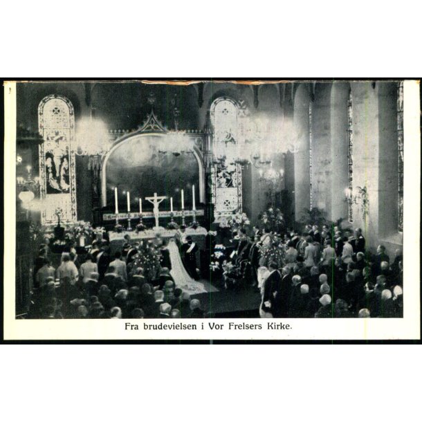 Fra brudevielsen i Vor Frelsers Kirke - Oppi u/n - Ubrugt 