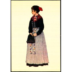 Dansk egnsdragt fra Amager - 1850 - 1870 - Odense T.K. 8335 - Ubrugt