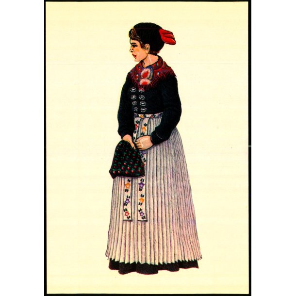 Dansk egnsdragt fra Amager - 1850 - 1870 - Odense T.K. 8335 - Ubrugt