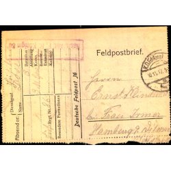 Feldpostbrev - 10 - 11 - 17 - Til Hamburg