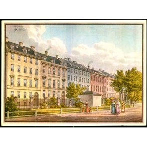 Udsigt fra Kongens Have til Kronprinsessegade - Bymuseet u/n - Brugt