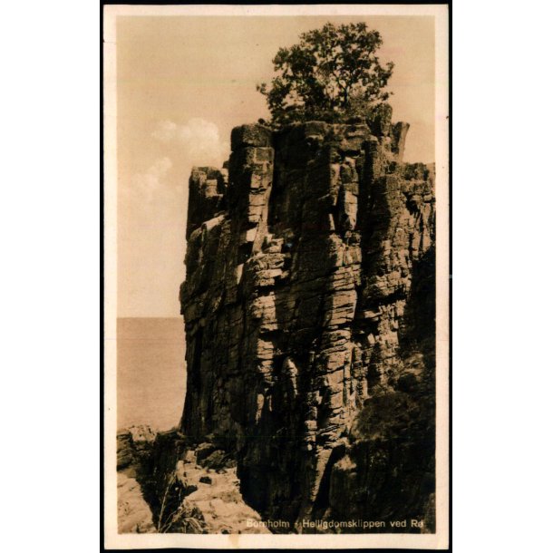 Bornholm - Helligdomsklippen ved R  - u/n - Ubrugt (Papir p bagsiden)