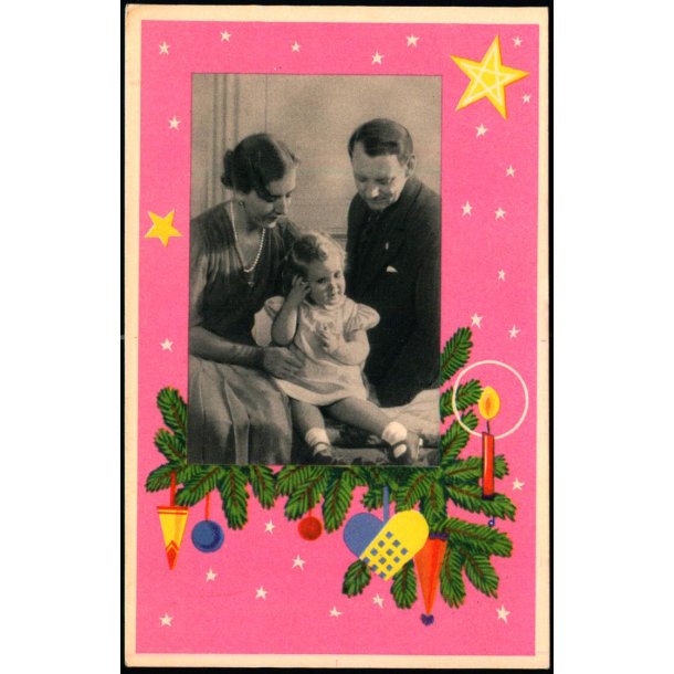 Kronprins Frederik - Ingrid - Prinsesse Margrethe -  JCO 14650 - Ubrugt