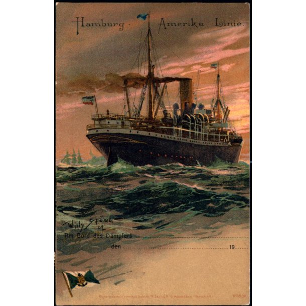 Hamburg Amerika Linie - S.Wandesbeck u/n - Brugt