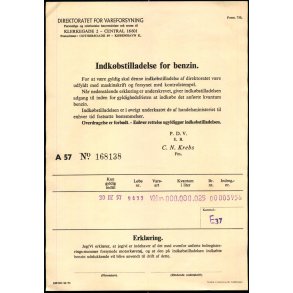 Direktoratet for Varerforsyning - Indkbstelladelse for Benzin