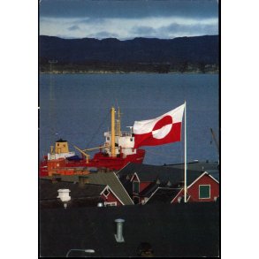 Havneparti i Aasiaat - Grnlands Post 20/89 - Brugt