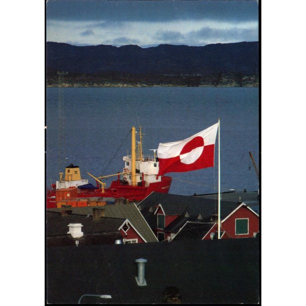Havneparti i Aasiaat - Grnlands Post 20/89 - Brugt
