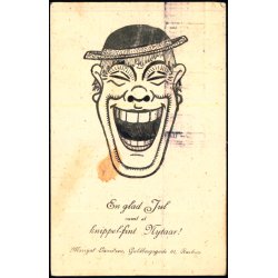 En glad Jul samt knippelfint Nytaar - Lauritzen Helsagskort 86-11 - Brugt