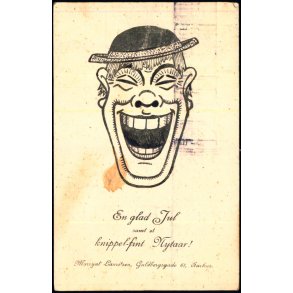 En glad Jul samt knippelfint Nytaar - Lauritzen Helsagskort 86-11 - Brugt