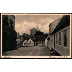 Haderslev - Pr�stegade med Domkirken - Rudolf Olsen 5159 - Brugt