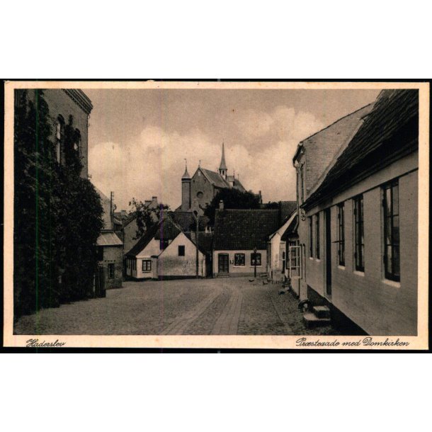 Haderslev - Pr�stegade med Domkirken - Rudolf Olsen 5159 - Brugt