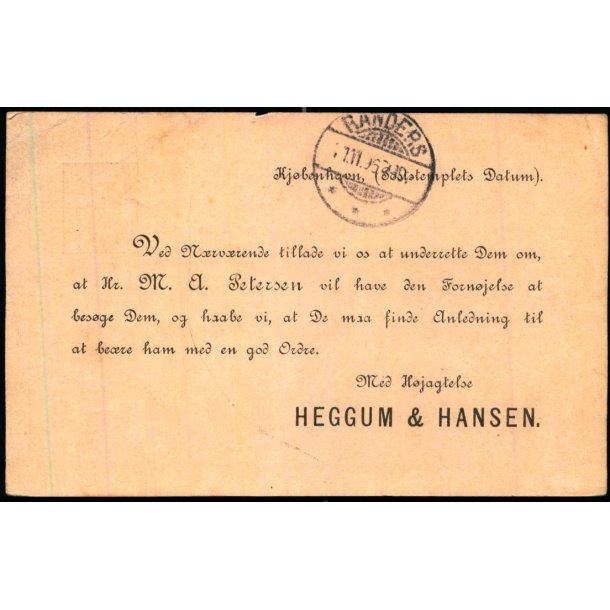 Heggum &amp; Hansen - Kbh. - u/n - Brugt 