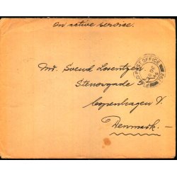 Efterkrigs Censurbrev - On active servise 20 - 12 - 46 - til Copenhagen
