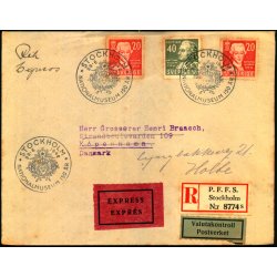 Rekomanderet - Expresss - Censurbrev fra Sverige  29 - 6 - 42 - Til Holte
